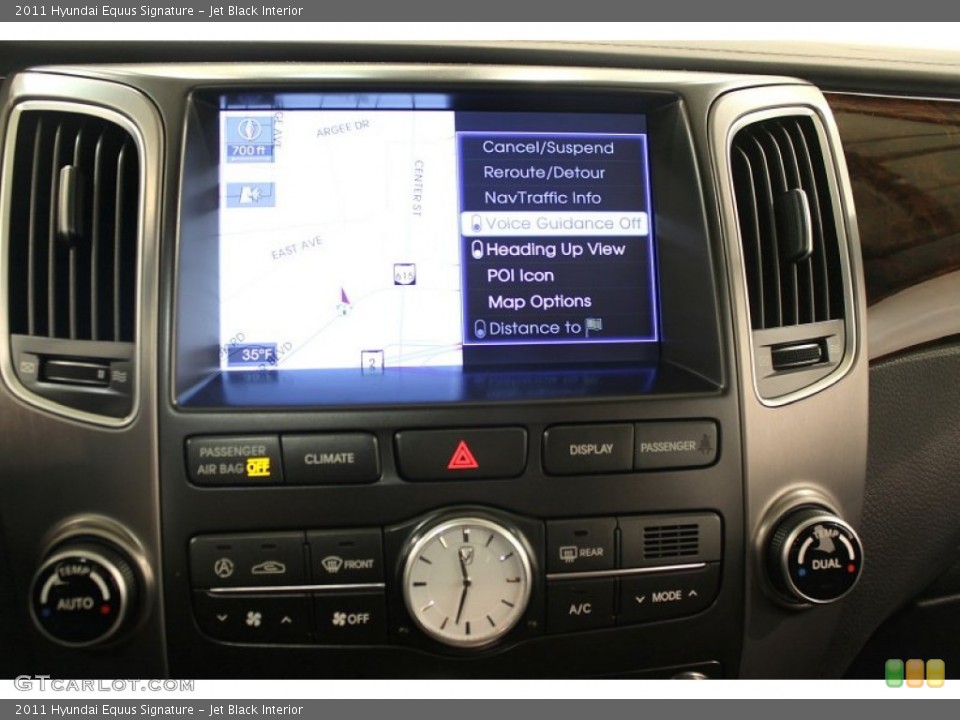 Jet Black Interior Controls for the 2011 Hyundai Equus Signature #60565070