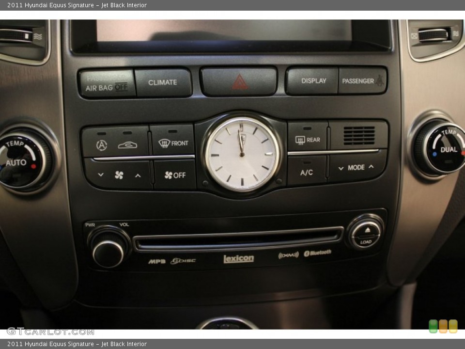 Jet Black Interior Controls for the 2011 Hyundai Equus Signature #60565079