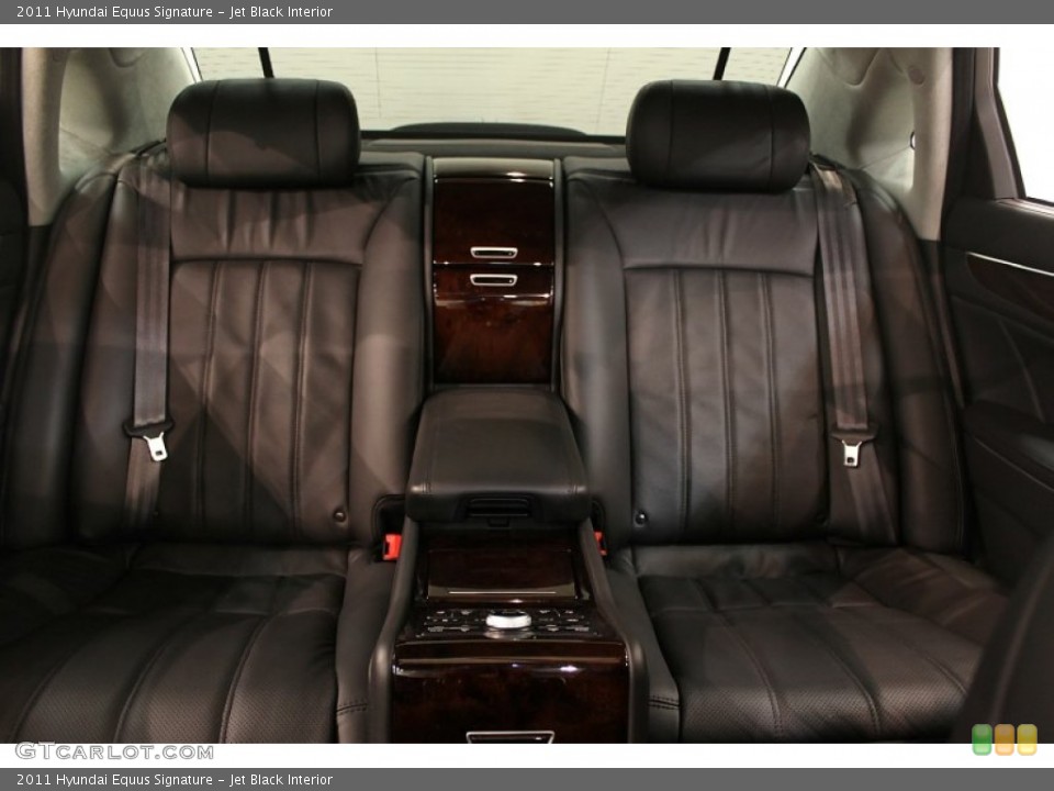 Jet Black Interior Rear Seat for the 2011 Hyundai Equus Signature #60565193