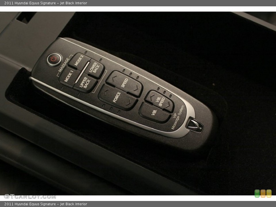 Jet Black Interior Controls for the 2011 Hyundai Equus Signature #60565289