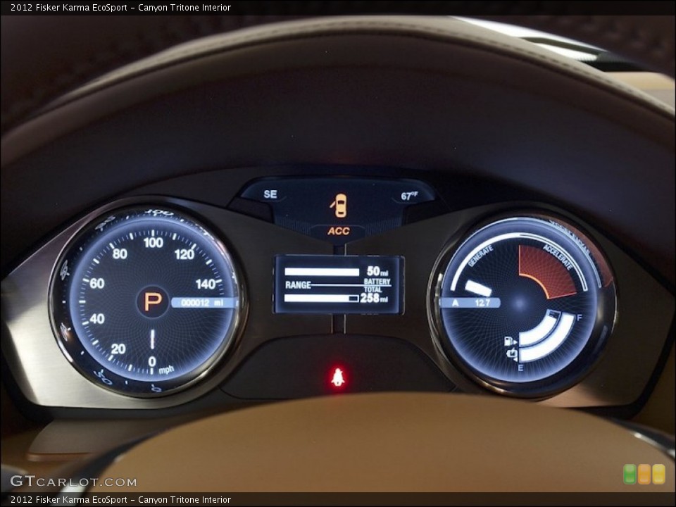 Canyon Tritone Interior Gauges for the 2012 Fisker Karma EcoSport #60567143