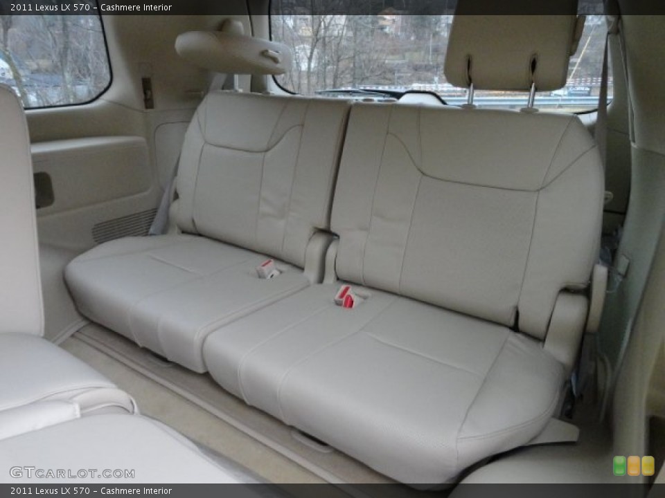 Cashmere Interior Rear Seat for the 2011 Lexus LX 570 #60571361