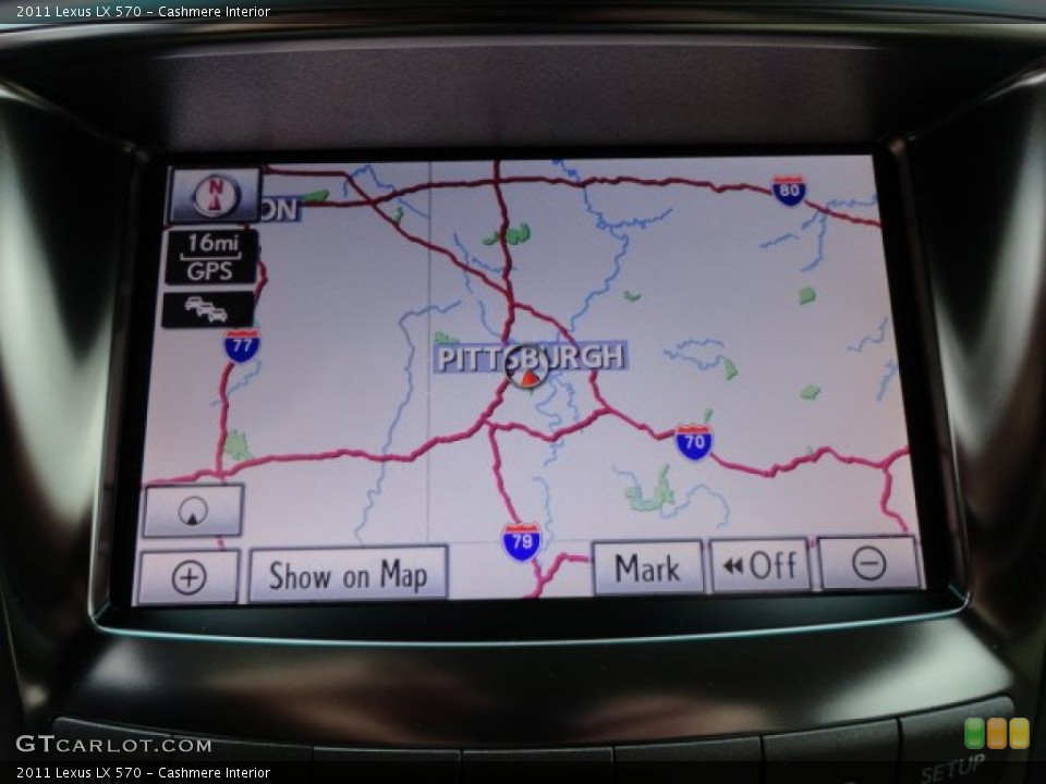 Cashmere Interior Navigation for the 2011 Lexus LX 570 #60571391