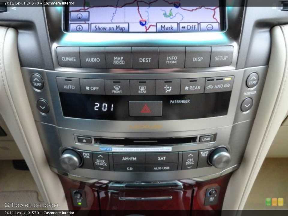 Cashmere Interior Controls for the 2011 Lexus LX 570 #60571414