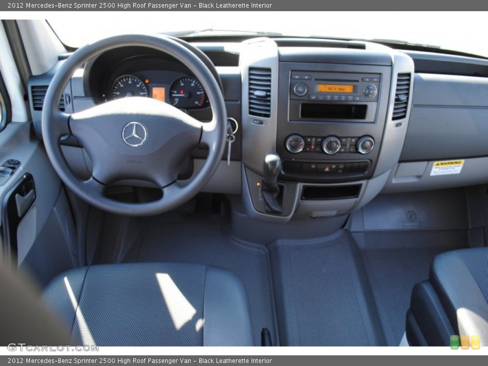 Black Leatherette Interior Dashboard for the 2012 Mercedes-Benz Sprinter 2500 High Roof Passenger Van #60573781