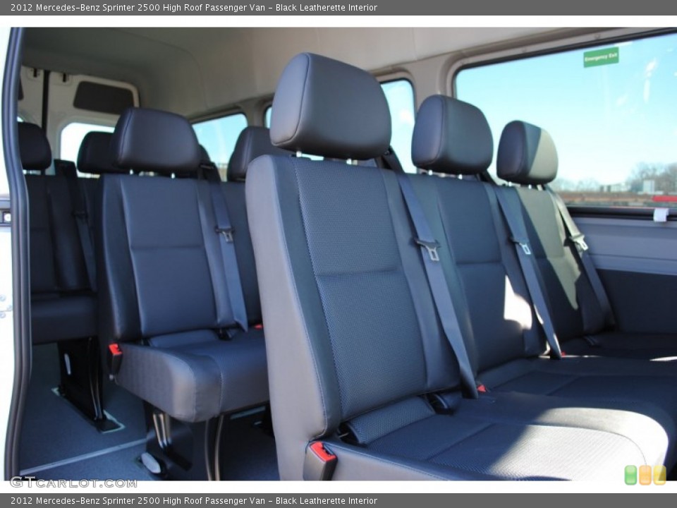 Black Leatherette Interior Photo for the 2012 Mercedes-Benz Sprinter 2500 High Roof Passenger Van #60573801