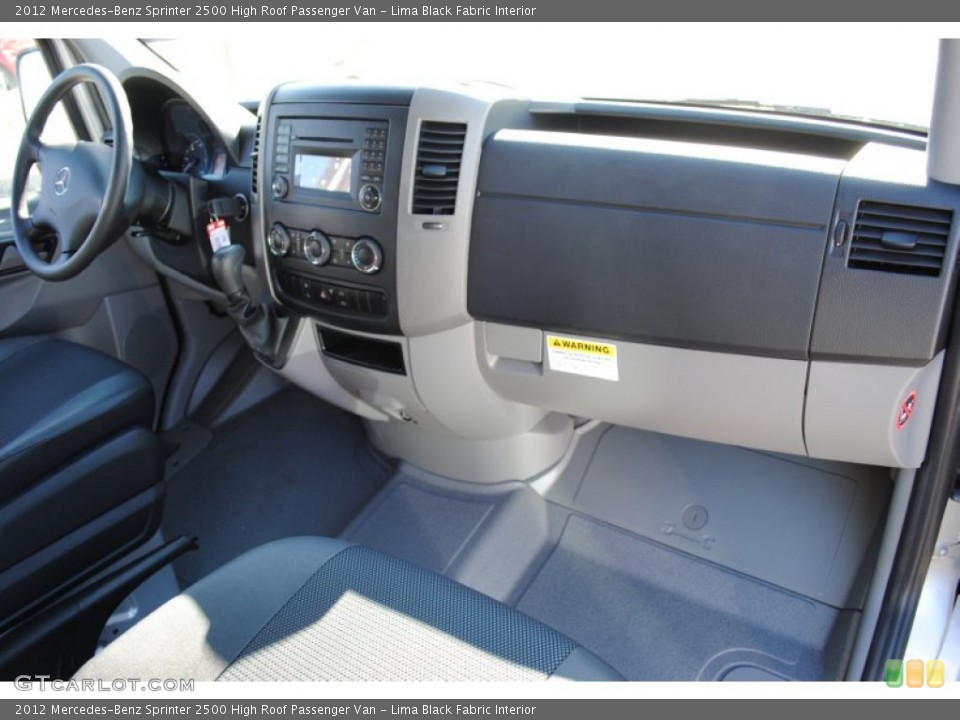 Lima Black Fabric Interior Dashboard for the 2012 Mercedes-Benz Sprinter 2500 High Roof Passenger Van #60573884