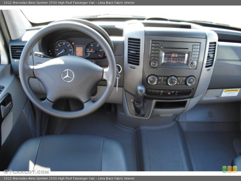 Lima Black Fabric Interior Dashboard for the 2012 Mercedes-Benz Sprinter 2500 High Roof Passenger Van #60573901