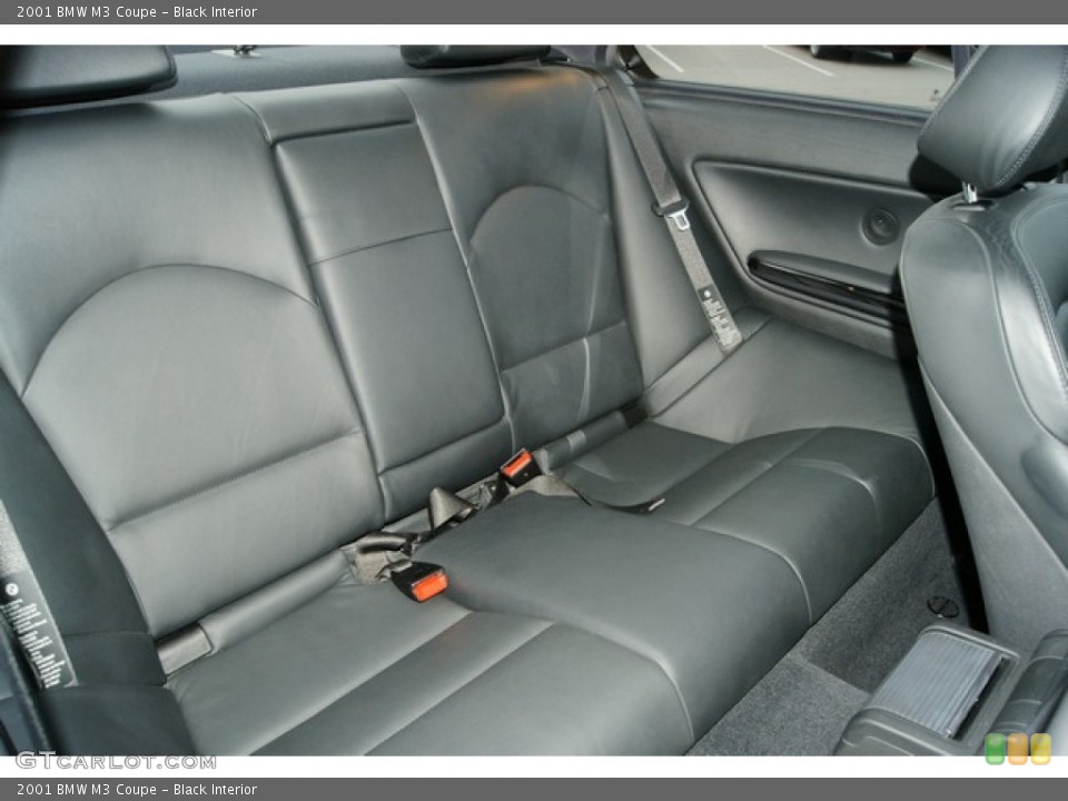 Black Interior Rear Seat for the 2001 BMW M3 Coupe #60573910