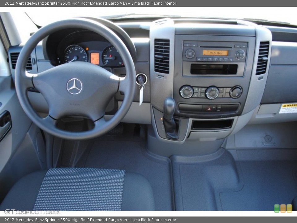 Lima Black Fabric Interior Dashboard for the 2012 Mercedes-Benz Sprinter 2500 High Roof Extended Cargo Van #60574579
