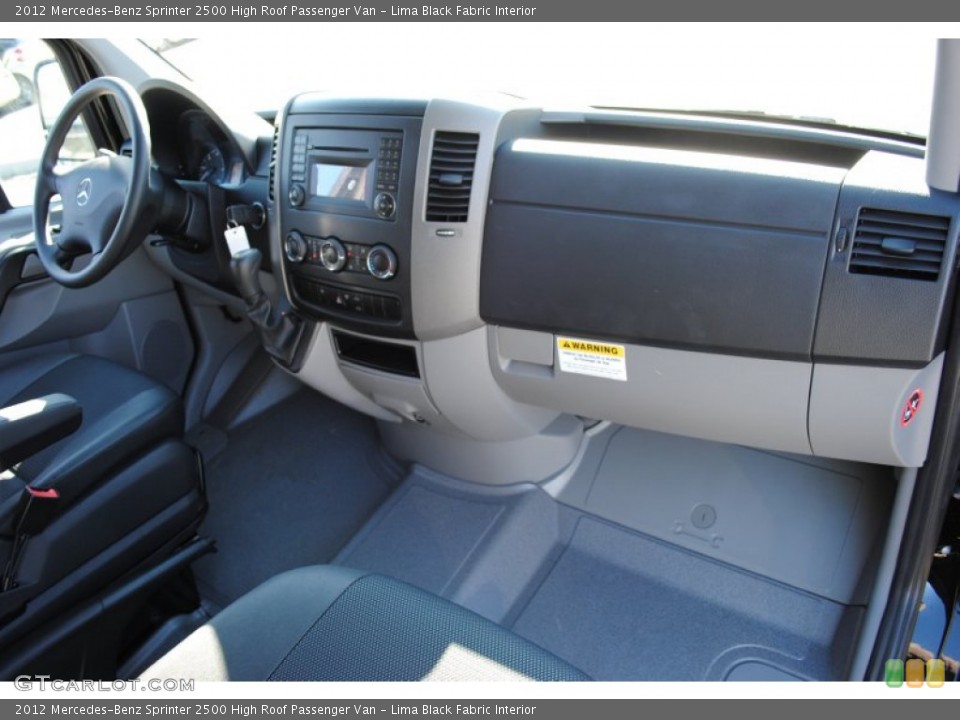 Lima Black Fabric Interior Dashboard for the 2012 Mercedes-Benz Sprinter 2500 High Roof Passenger Van #60574672