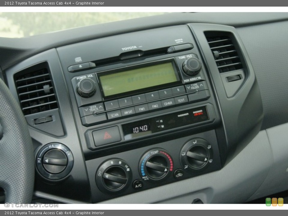 Graphite Interior Controls for the 2012 Toyota Tacoma Access Cab 4x4 #60575742