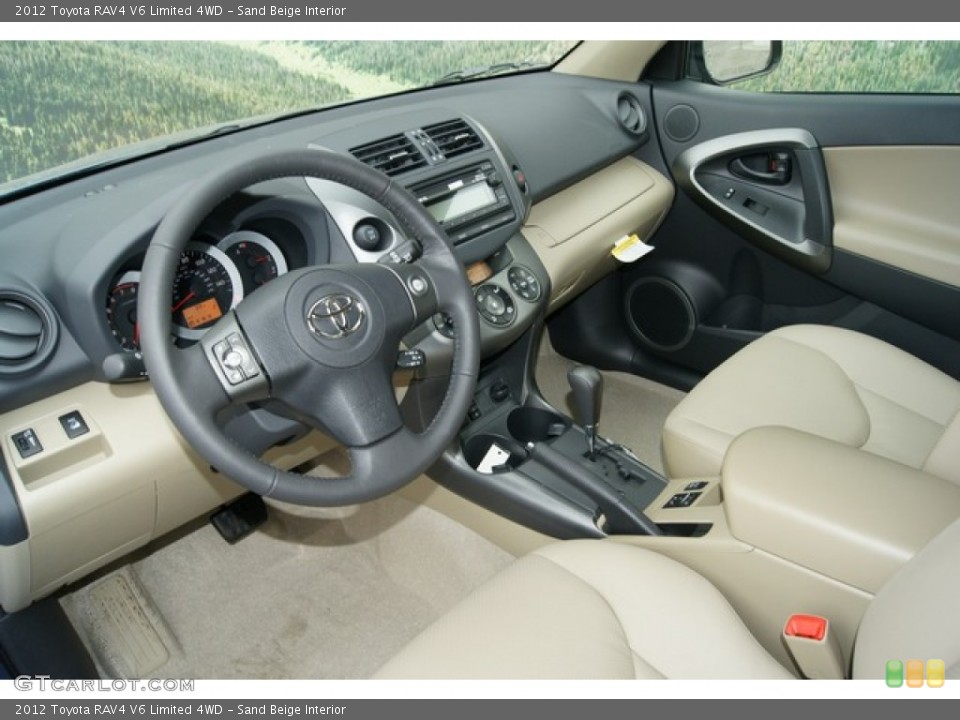 Sand Beige Interior Photo for the 2012 Toyota RAV4 V6 Limited 4WD #60576457