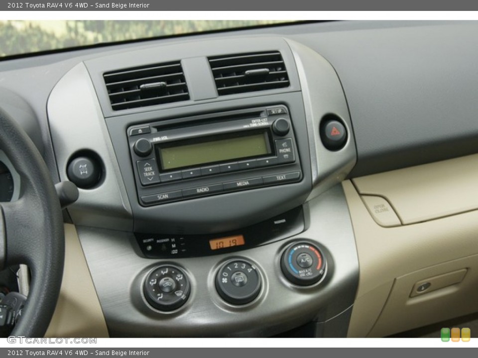 Sand Beige Interior Controls for the 2012 Toyota RAV4 V6 4WD #60576712