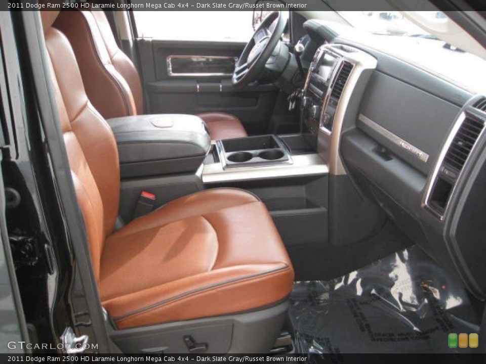 Dark Slate Gray/Russet Brown Interior Photo for the 2011 Dodge Ram 2500 HD Laramie Longhorn Mega Cab 4x4 #60579355