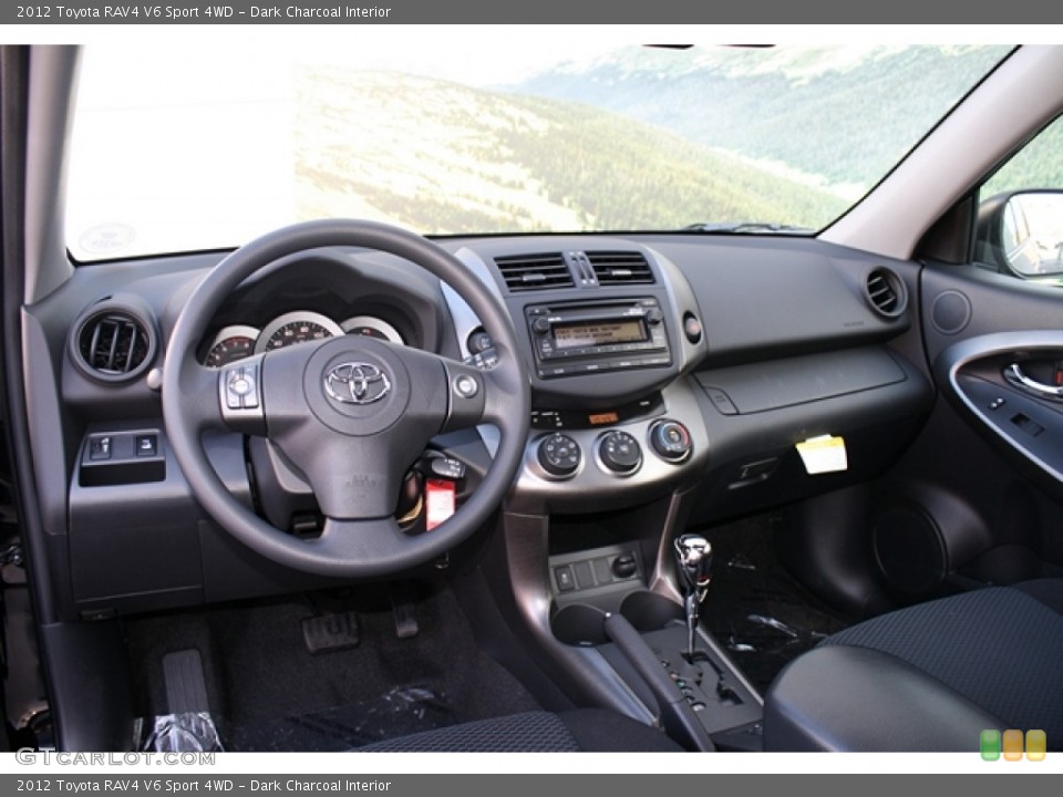 Dark Charcoal Interior Dashboard for the 2012 Toyota RAV4 V6 Sport 4WD #60579463