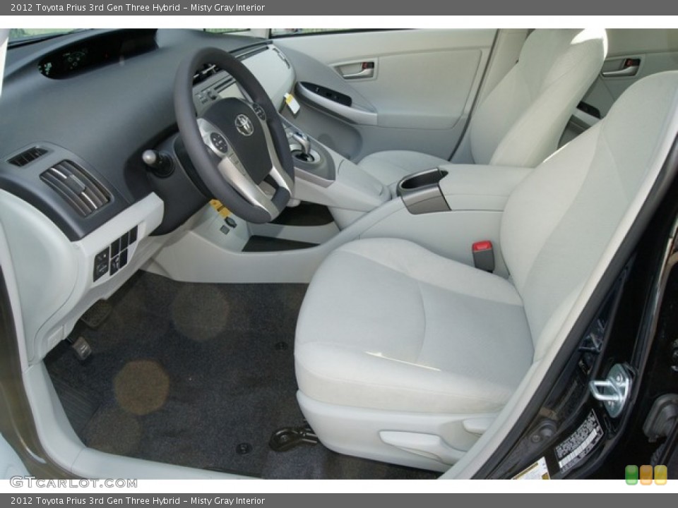 Misty Gray Interior Photo for the 2012 Toyota Prius 3rd Gen Three Hybrid #60580008