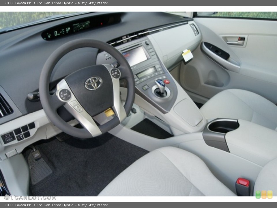 Misty Gray Interior Photo for the 2012 Toyota Prius 3rd Gen Three Hybrid #60580018