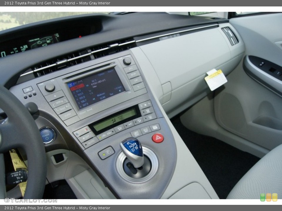 Misty Gray Interior Controls for the 2012 Toyota Prius 3rd Gen Three Hybrid #60580027