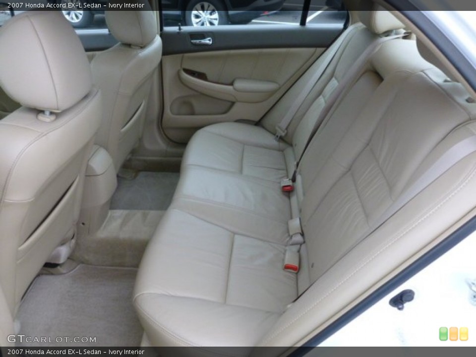Ivory Interior Rear Seat for the 2007 Honda Accord EX-L Sedan #60581866