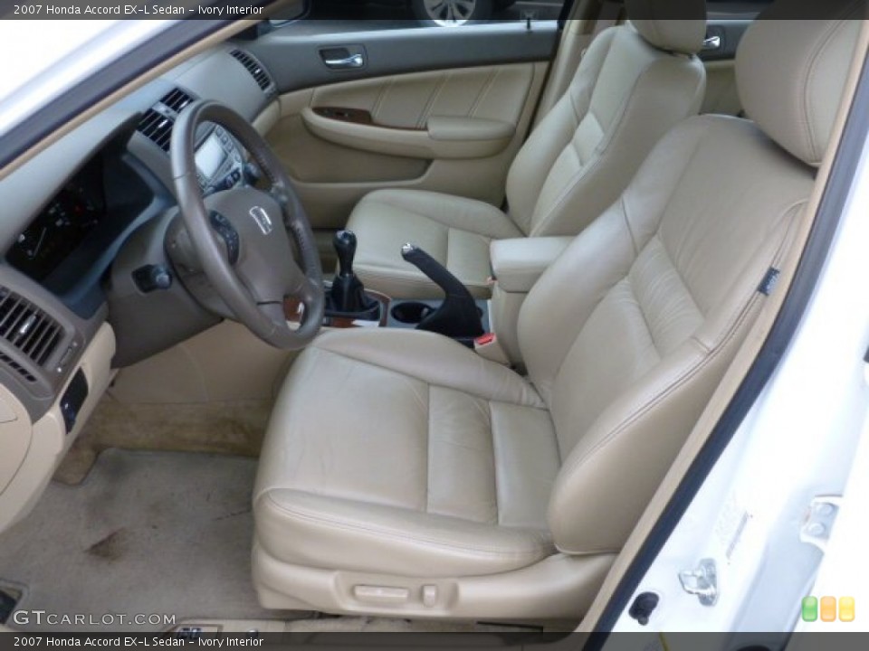 Ivory Interior Photo for the 2007 Honda Accord EX-L Sedan #60581881