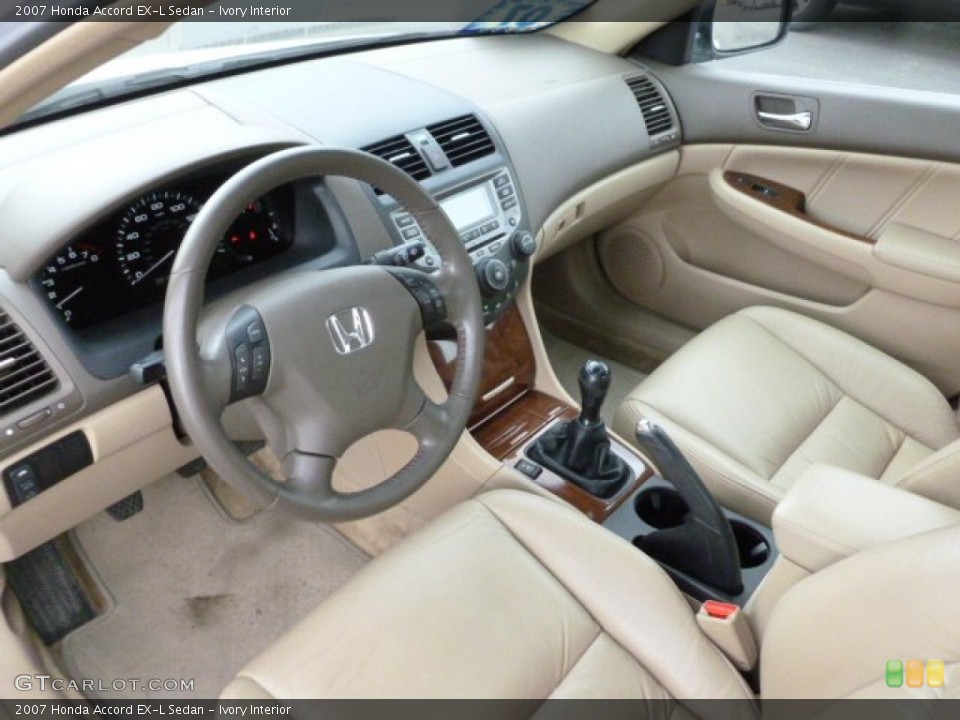 Ivory Interior Prime Interior for the 2007 Honda Accord EX-L Sedan #60581888