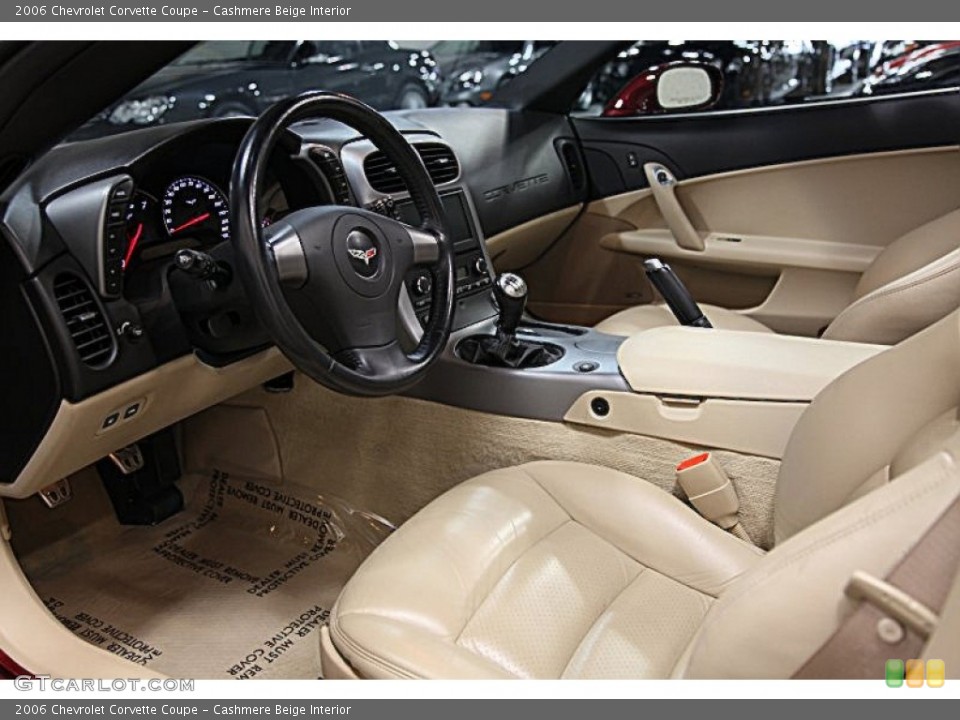 Cashmere Beige Interior Prime Interior for the 2006 Chevrolet Corvette Coupe #60587665