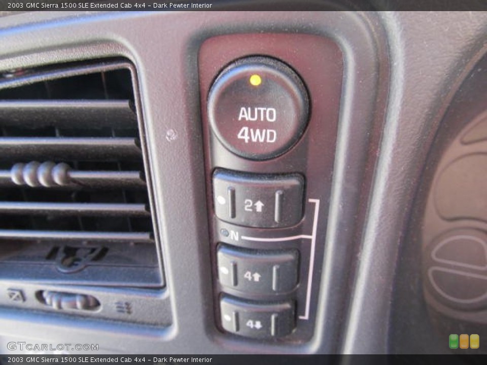 Dark Pewter Interior Controls for the 2003 GMC Sierra 1500 SLE Extended Cab 4x4 #60588049