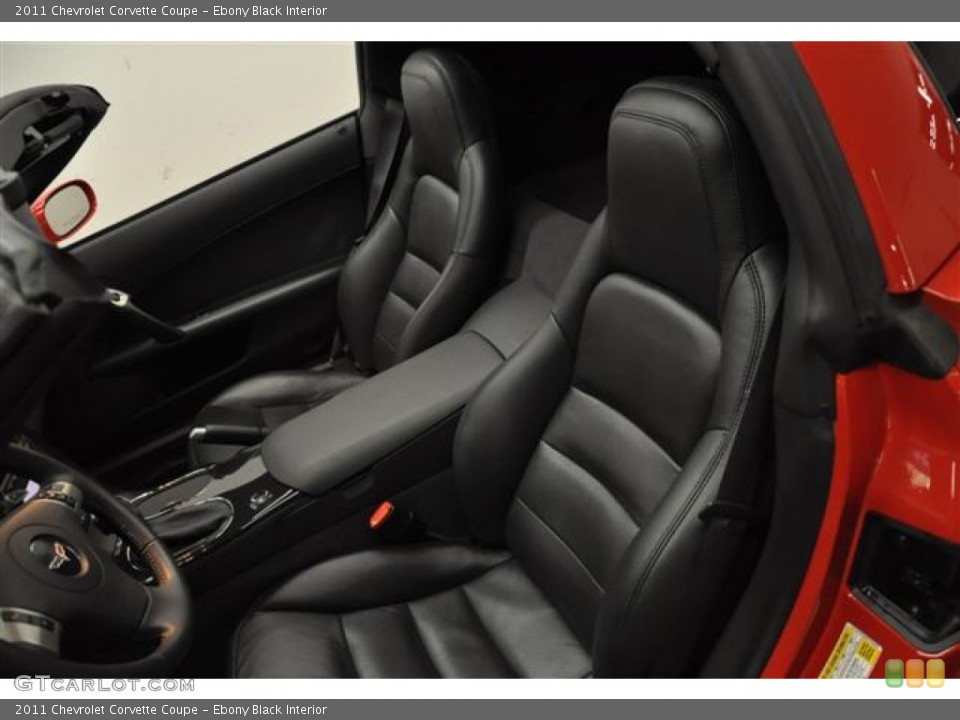 Ebony Black Interior Photo for the 2011 Chevrolet Corvette Coupe #60593910