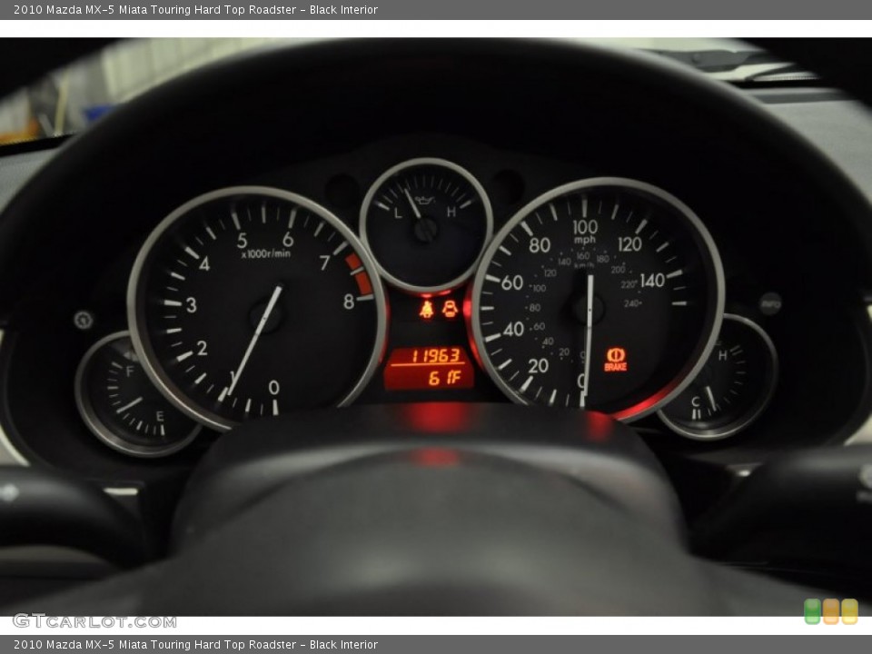 Black Interior Gauges for the 2010 Mazda MX-5 Miata Touring Hard Top Roadster #60594795