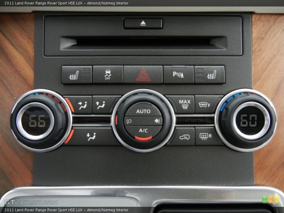 Almond/Nutmeg Interior Controls for the 2011 Land Rover Range Rover Sport HSE LUX #60598589