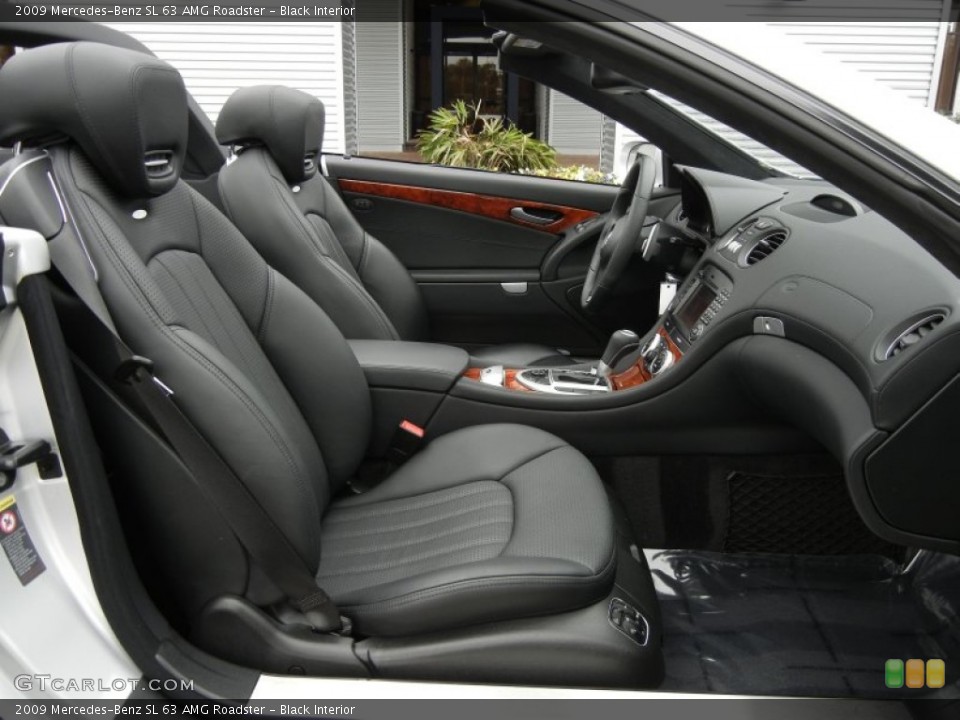 Black Interior Front Seat for the 2009 Mercedes-Benz SL 63 AMG Roadster #60599146