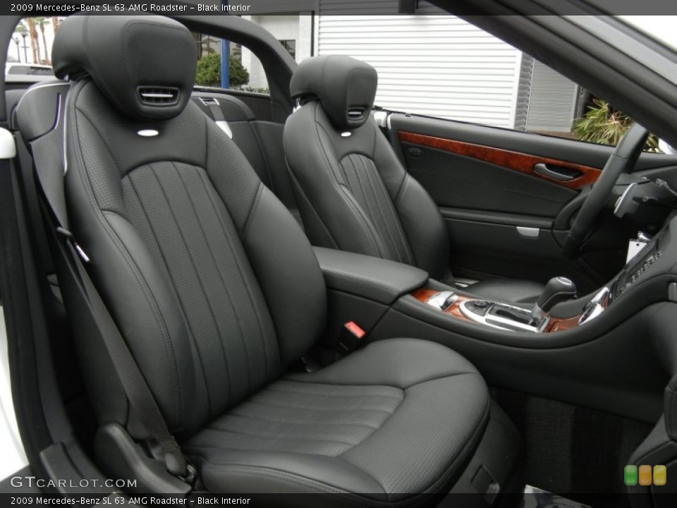 Black Interior Front Seat for the 2009 Mercedes-Benz SL 63 AMG Roadster #60599153