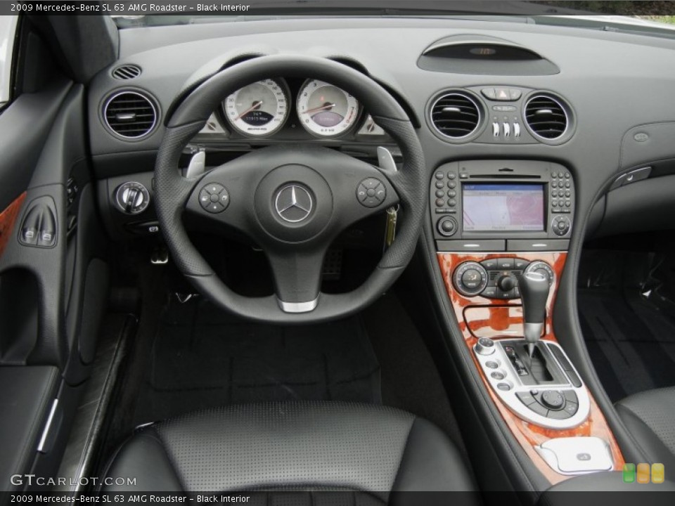 Black Interior Dashboard for the 2009 Mercedes-Benz SL 63 AMG Roadster #60599173