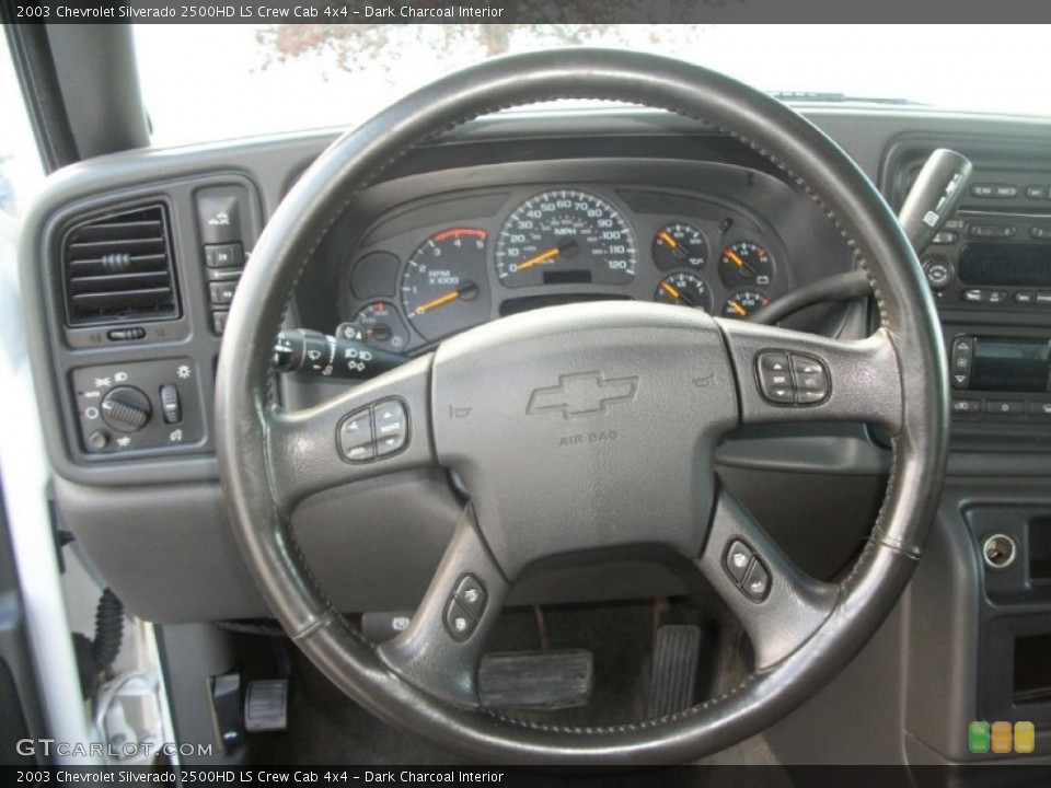 Dark Charcoal Interior Steering Wheel for the 2003 Chevrolet Silverado 2500HD LS Crew Cab 4x4 #60599184