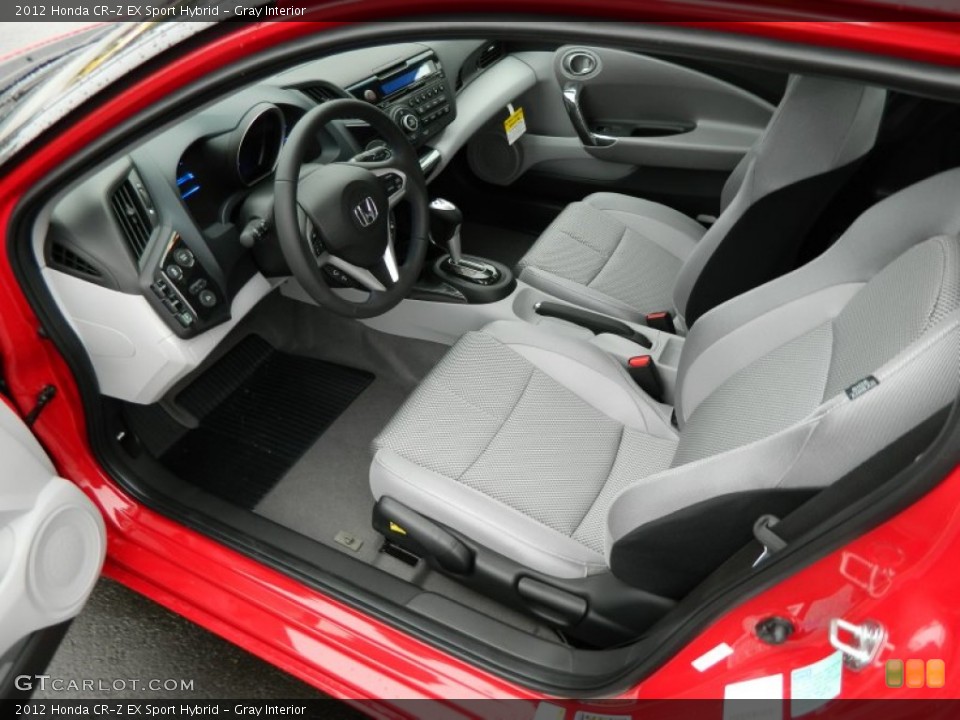 Gray Interior Photo for the 2012 Honda CR-Z EX Sport Hybrid #60604241