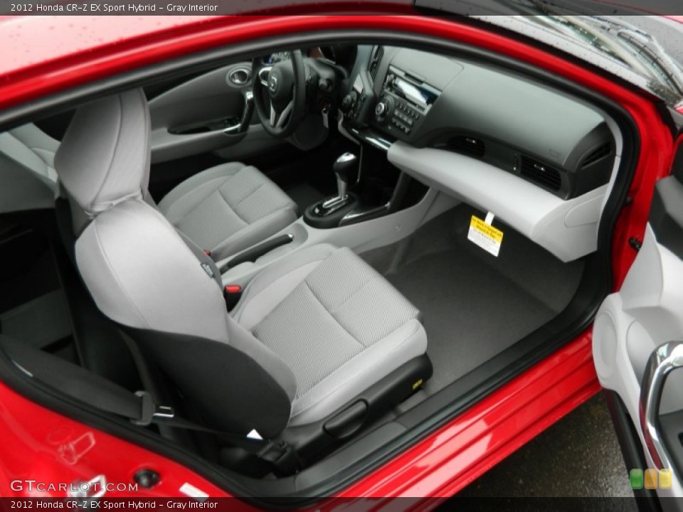 Gray Interior Photo for the 2012 Honda CR-Z EX Sport Hybrid #60604296