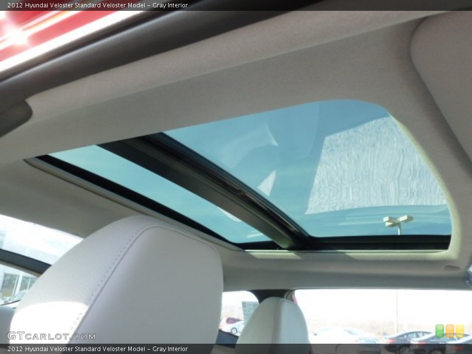 Gray Interior Sunroof for the 2012 Hyundai Veloster  #60607652