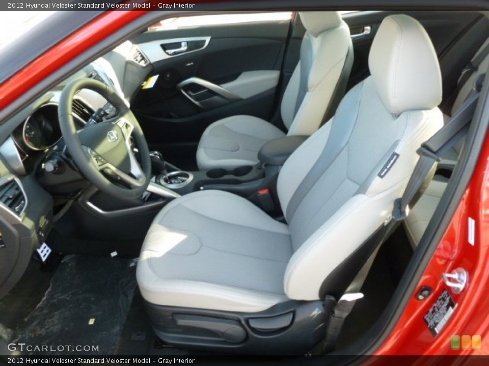 Gray Interior Front Seat for the 2012 Hyundai Veloster  #60607679