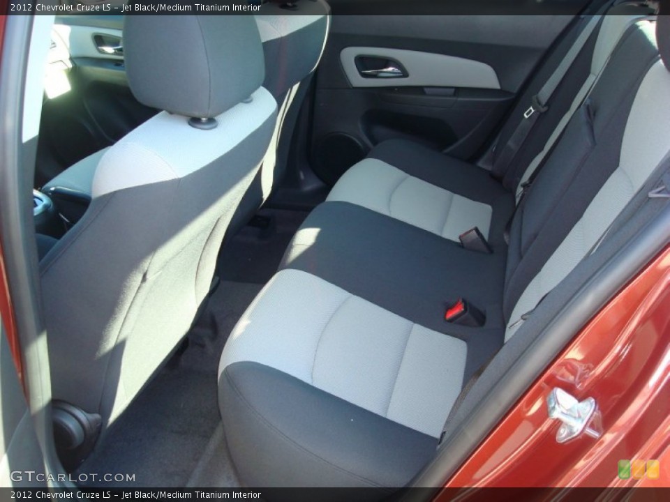 Jet Black/Medium Titanium Interior Rear Seat for the 2012 Chevrolet Cruze LS #60612836