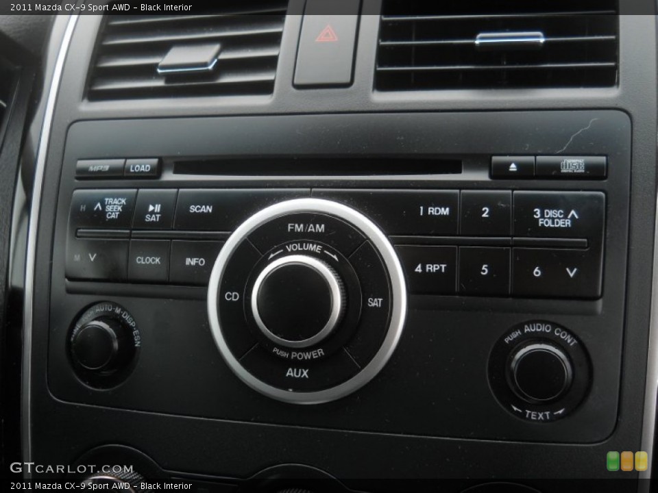 Black Interior Controls for the 2011 Mazda CX-9 Sport AWD #60619697