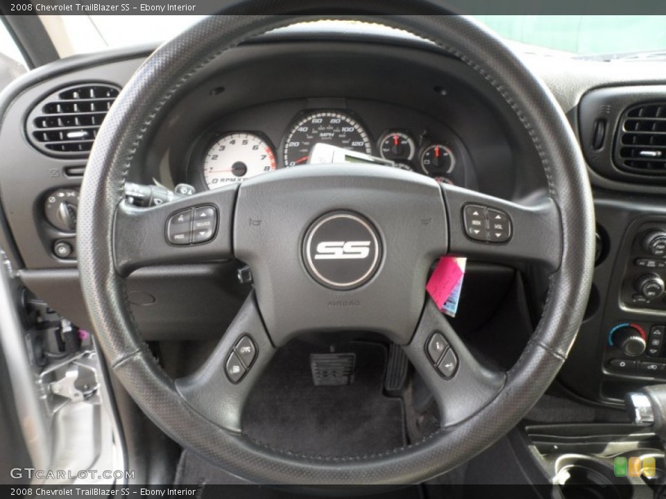 Ebony Interior Steering Wheel for the 2008 Chevrolet TrailBlazer SS #60620024