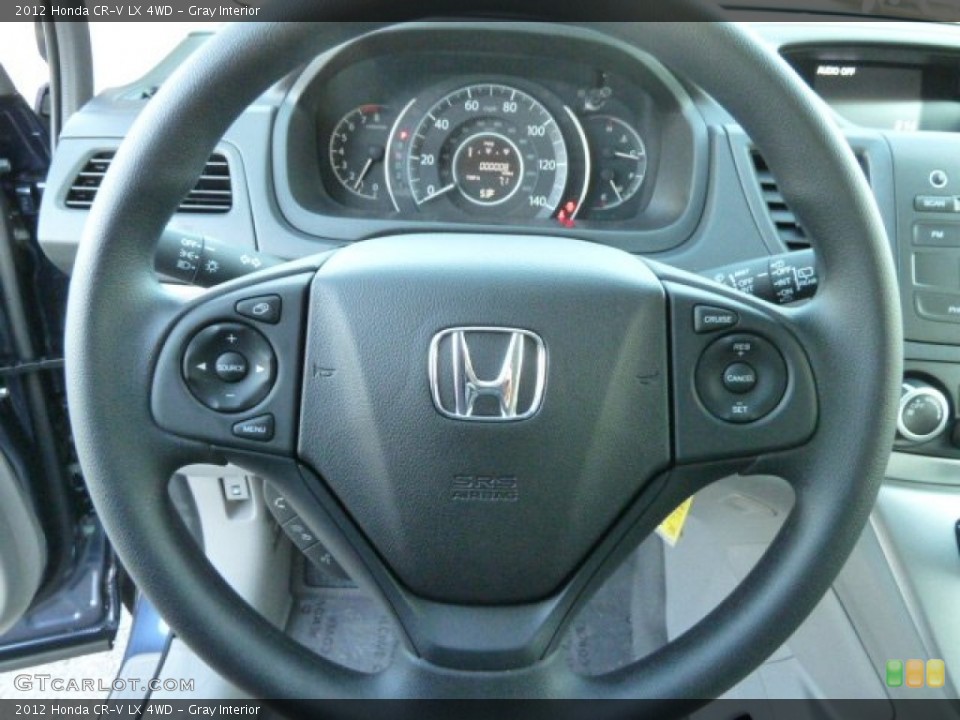 Gray Interior Steering Wheel for the 2012 Honda CR-V LX 4WD #60621527