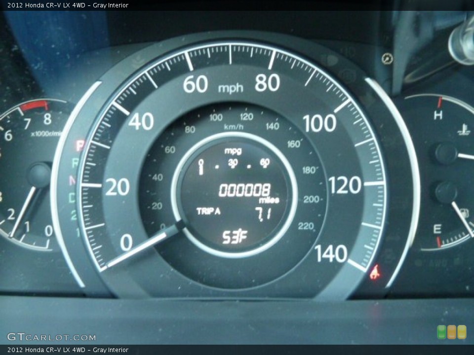 Gray Interior Gauges for the 2012 Honda CR-V LX 4WD #60621539