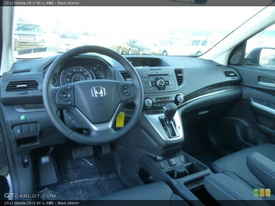 Black Interior Dashboard for the 2012 Honda CR-V EX-L 4WD #60621617
