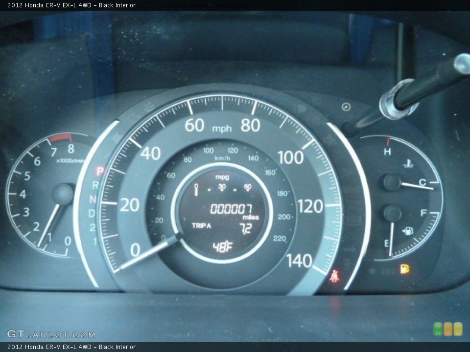 Black Interior Gauges for the 2012 Honda CR-V EX-L 4WD #60621656