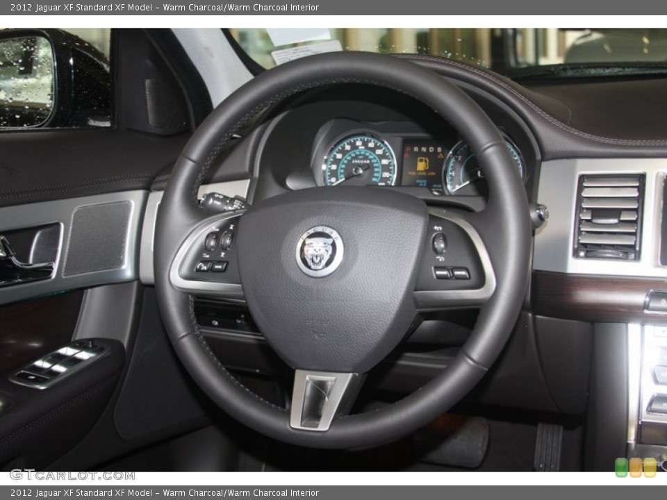 Warm Charcoal/Warm Charcoal Interior Steering Wheel for the 2012 Jaguar XF  #60625621