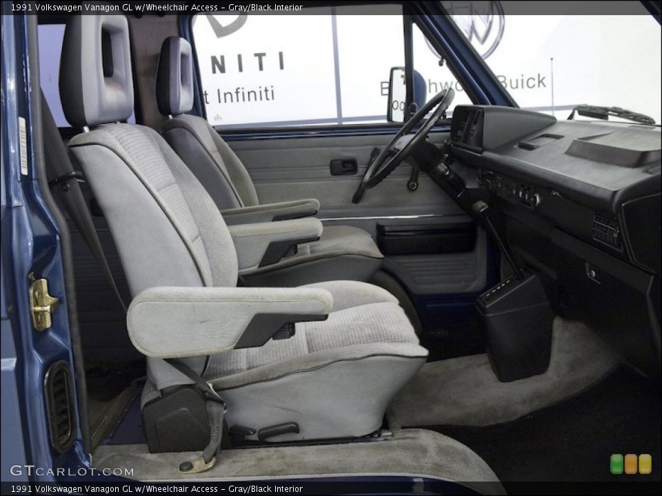 Gray/Black Interior Photo for the 1991 Volkswagen Vanagon GL w/Wheelchair Access #60625891
