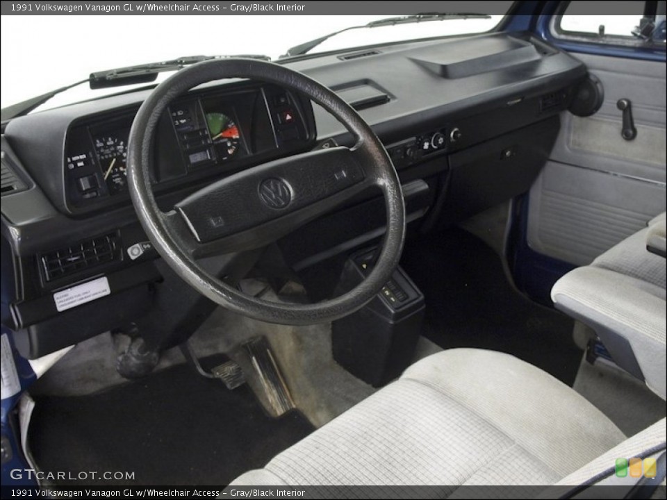 Gray/Black Interior Dashboard for the 1991 Volkswagen Vanagon GL w/Wheelchair Access #60625897
