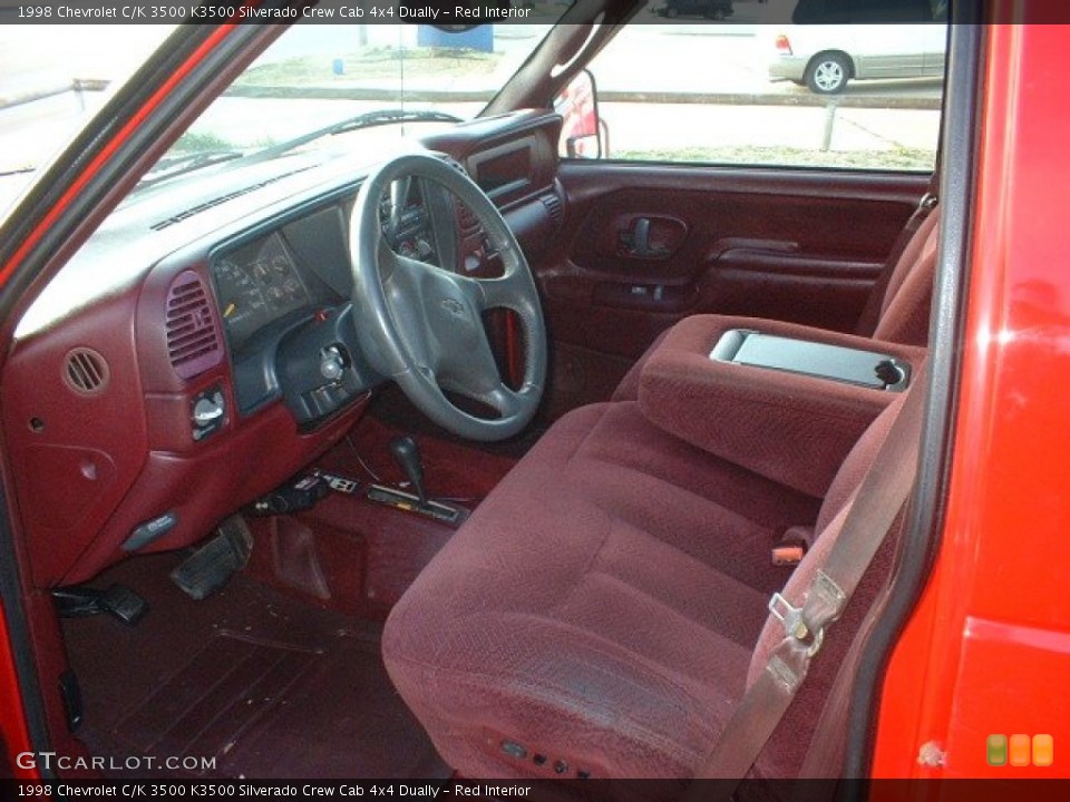 Red Interior Photo for the 1998 Chevrolet C/K 3500 K3500 Silverado Crew Cab 4x4 Dually #60626797